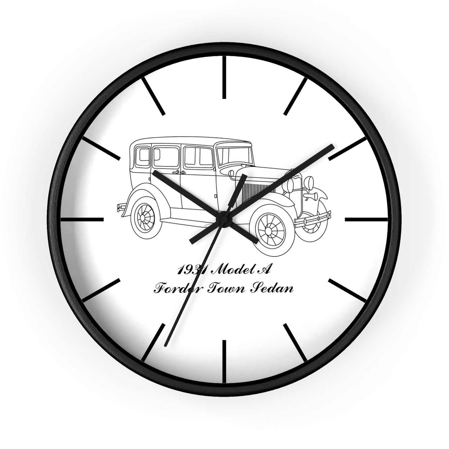 1931 Fordor Town Sedan Wall Clock