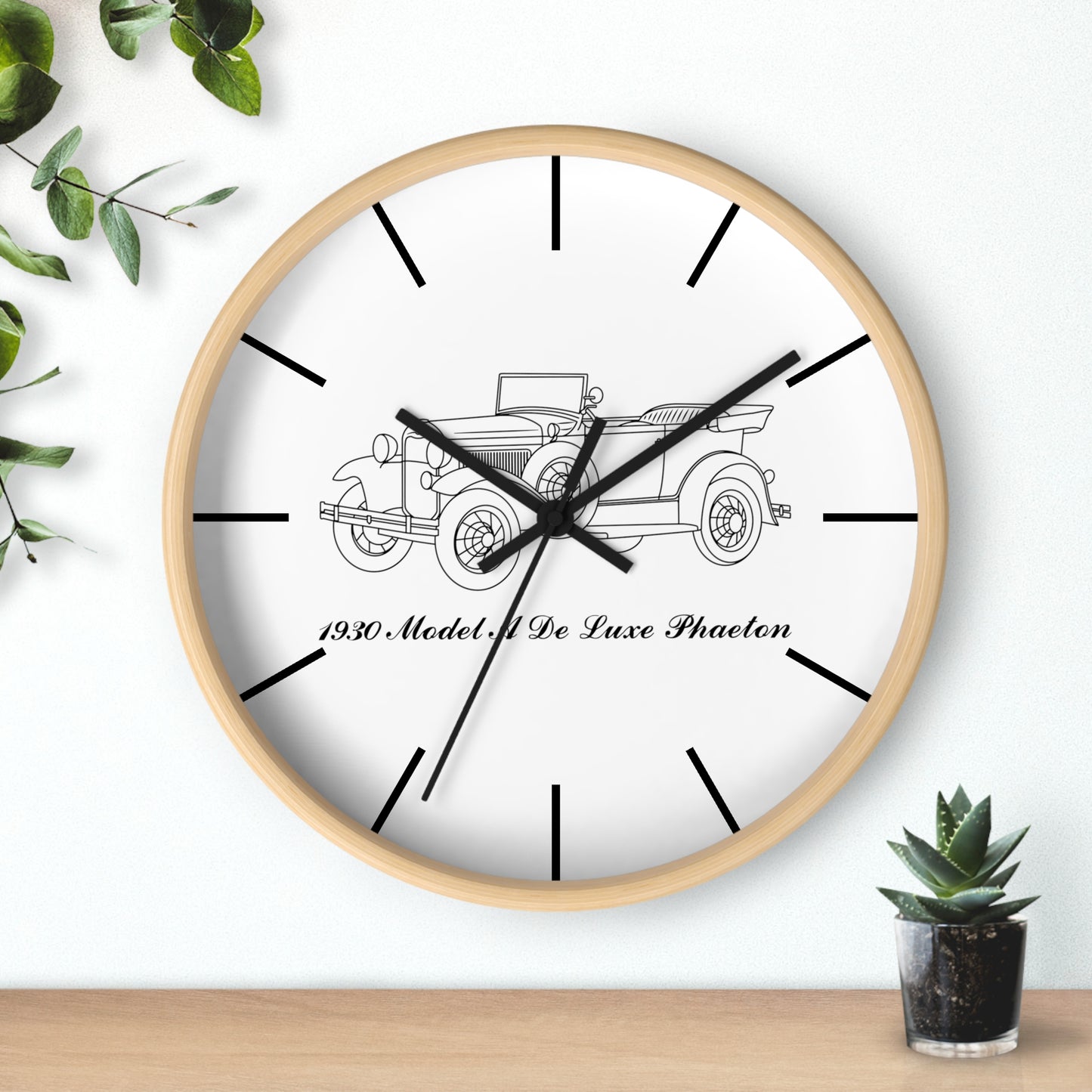 1930 De Luxe Phaeton Wall Clock