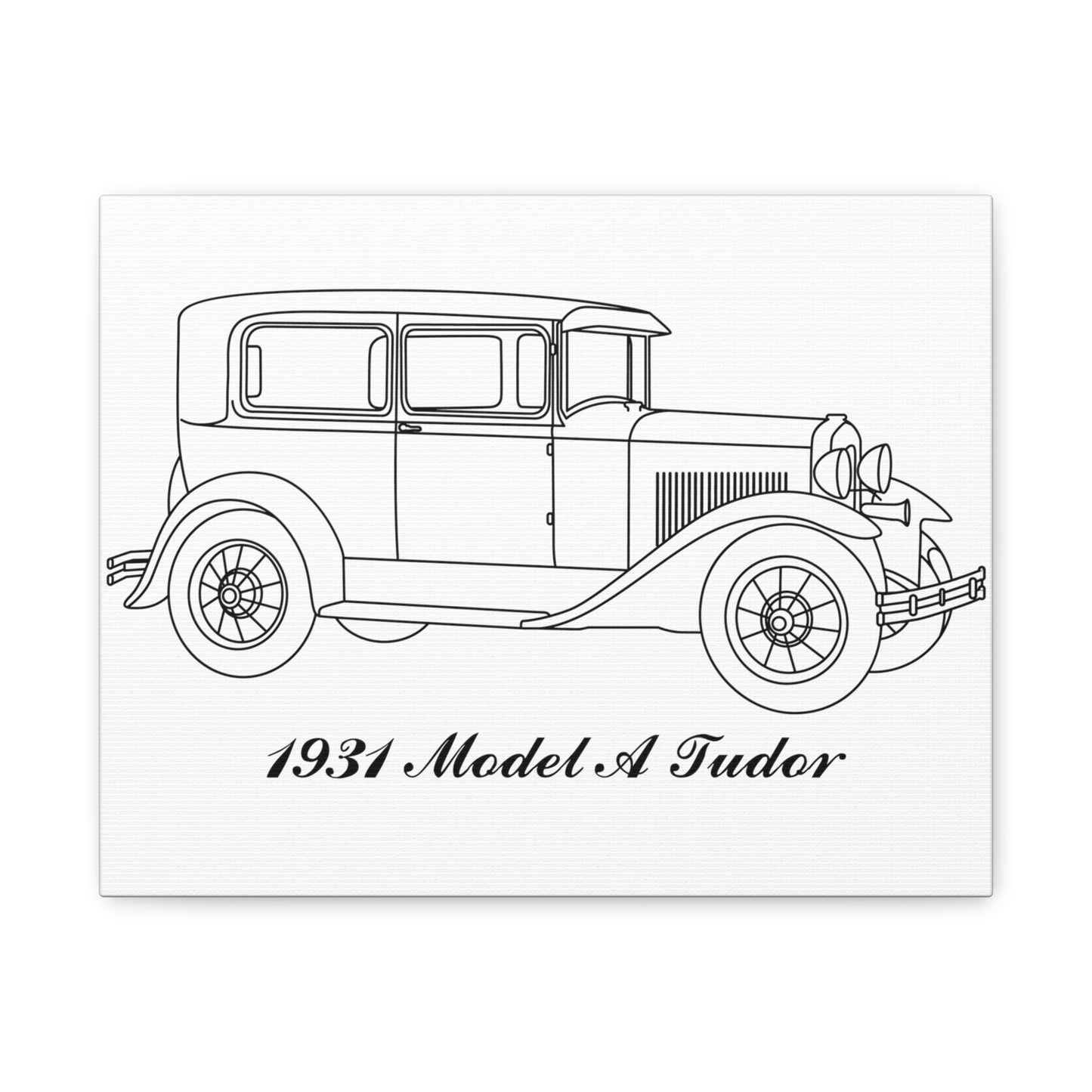1931 Tudor White Canvas Wall Art