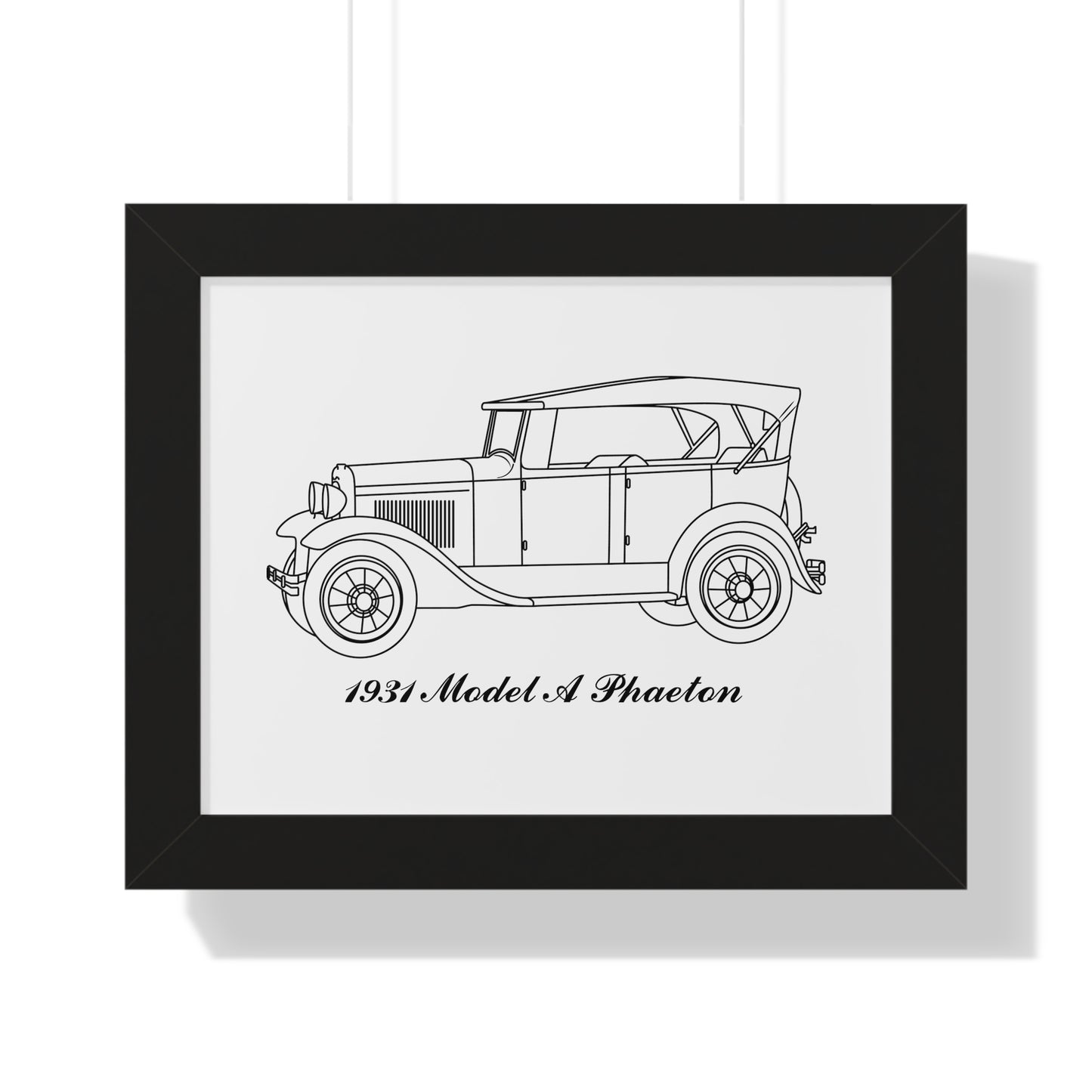1931 Phaeton Framed Drawing