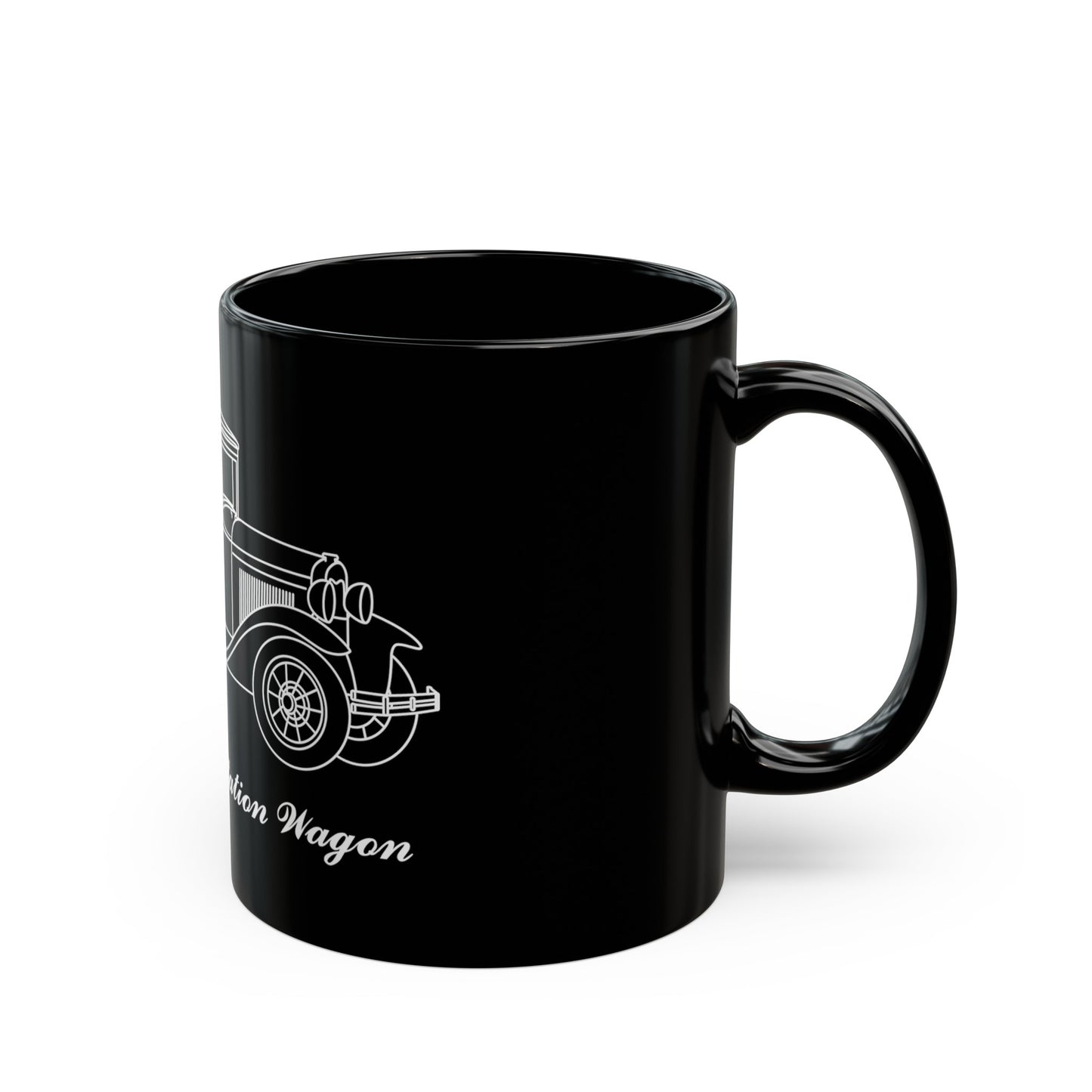 1930 Station Wagon Black Mug