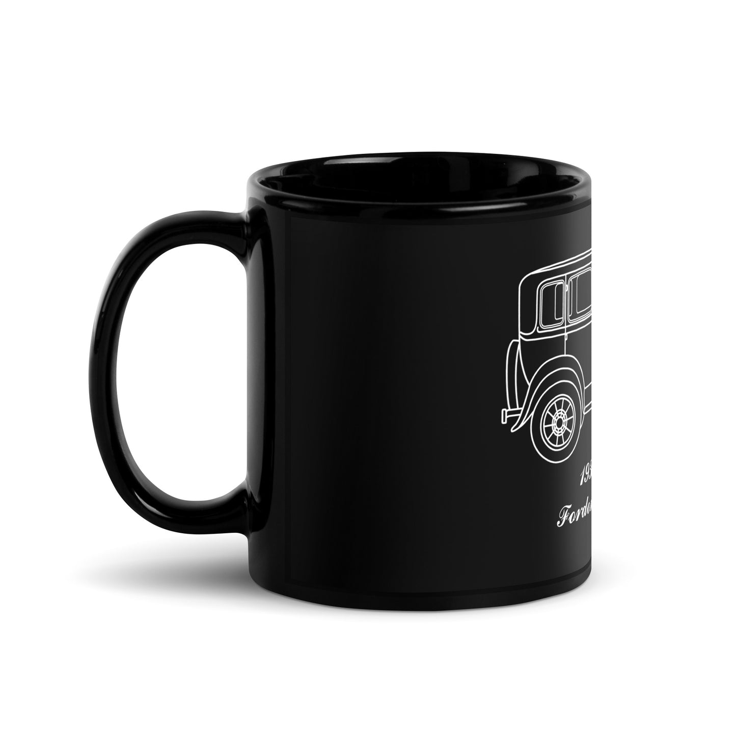 1930 Fordor Town Sedan Black Mug