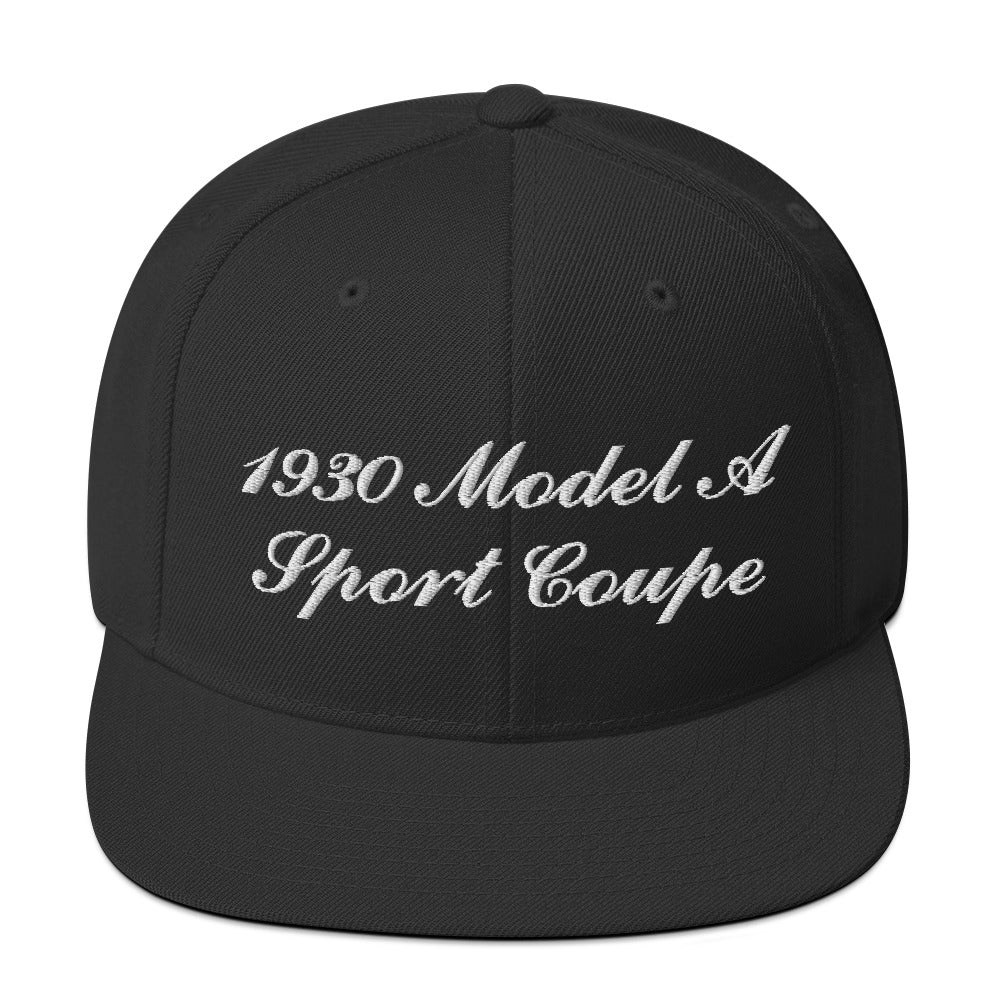 1930 Sport Coupe Embroidered Black Hat