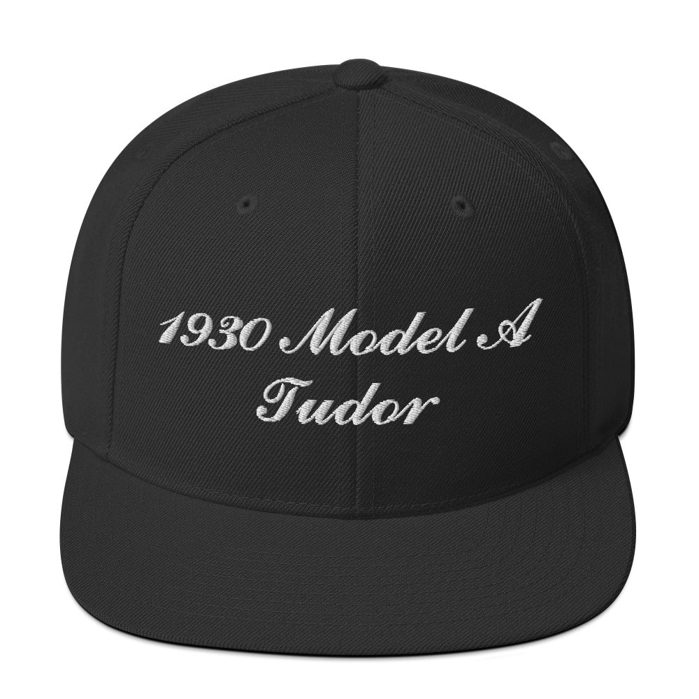 1930 Tudor Embroidered Black Hat