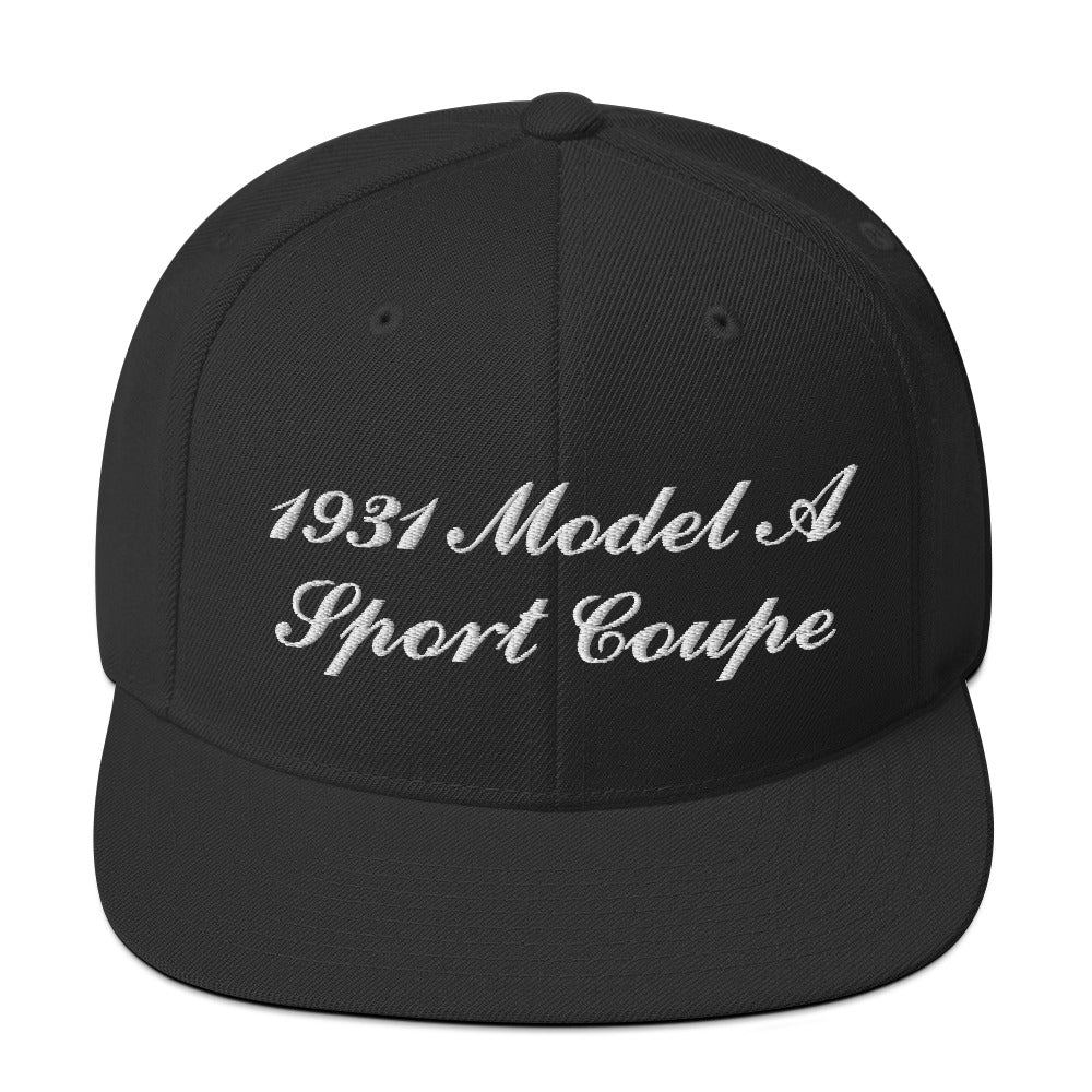 1931 Sport Coupe Embroidered Black Hat