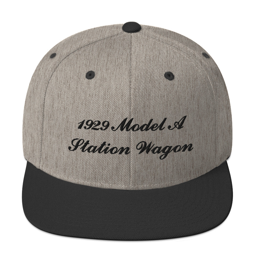 1929 Station Wagon Embroidered Gray Hat