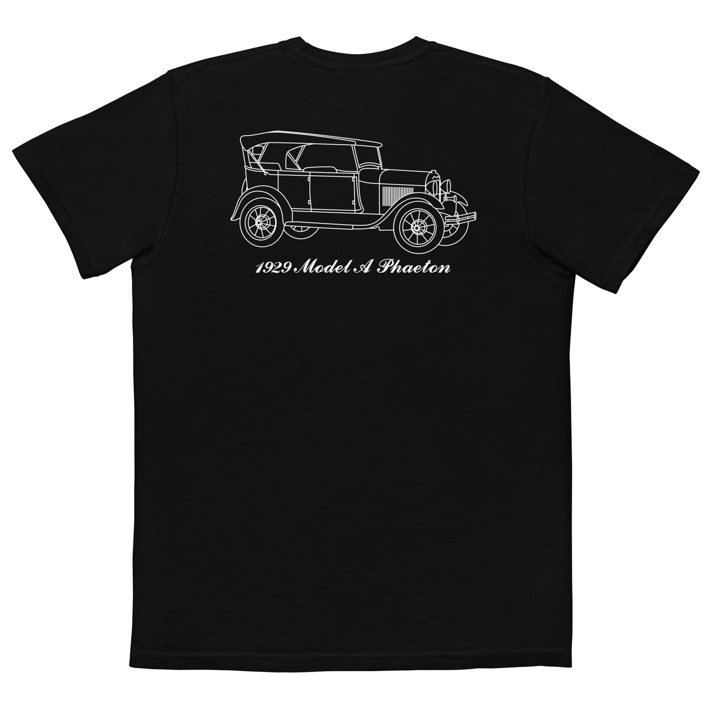 1929 Phaeton Black Pocket T-Shirt