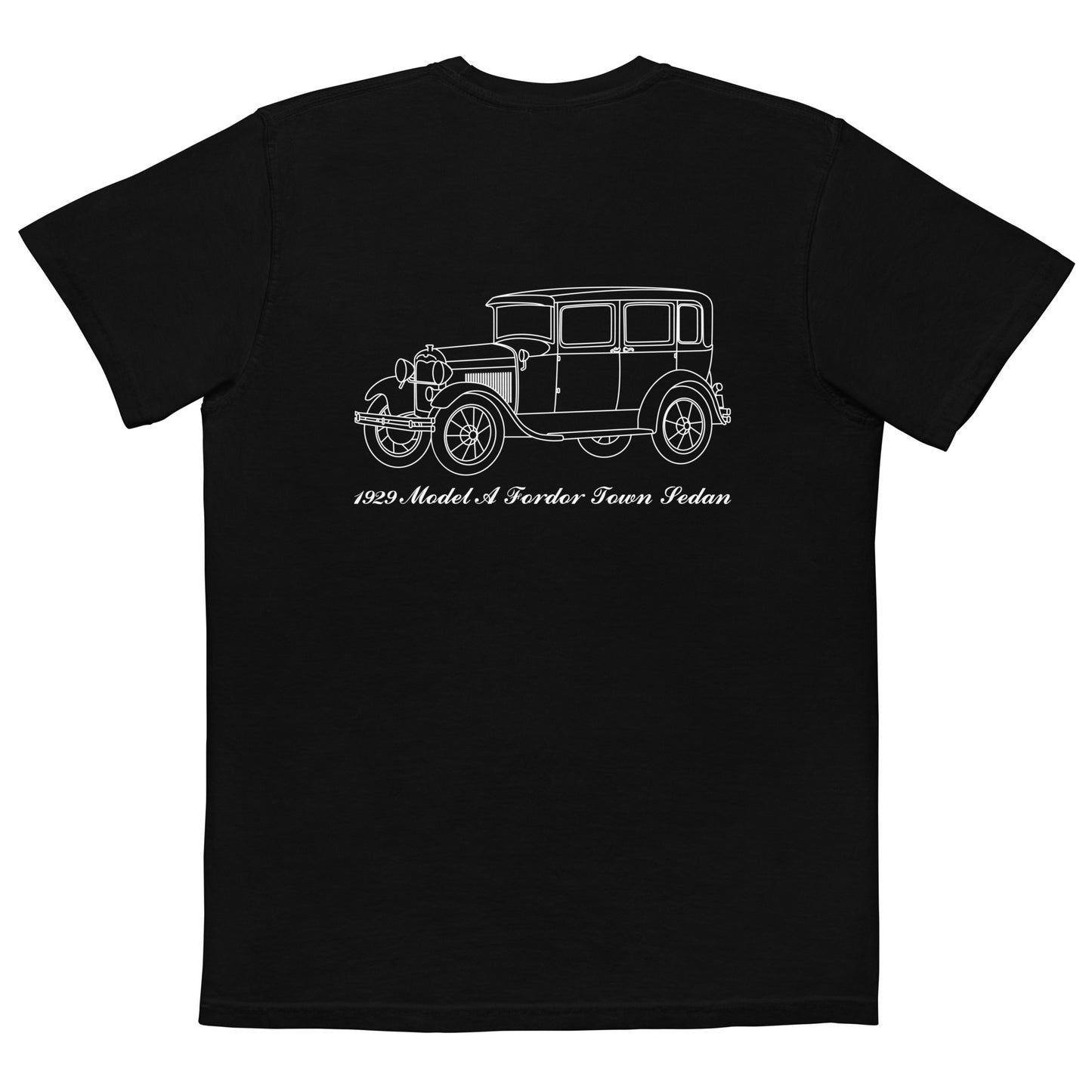 1929 Fordor Town Sedan Black Pocket T-Shirt