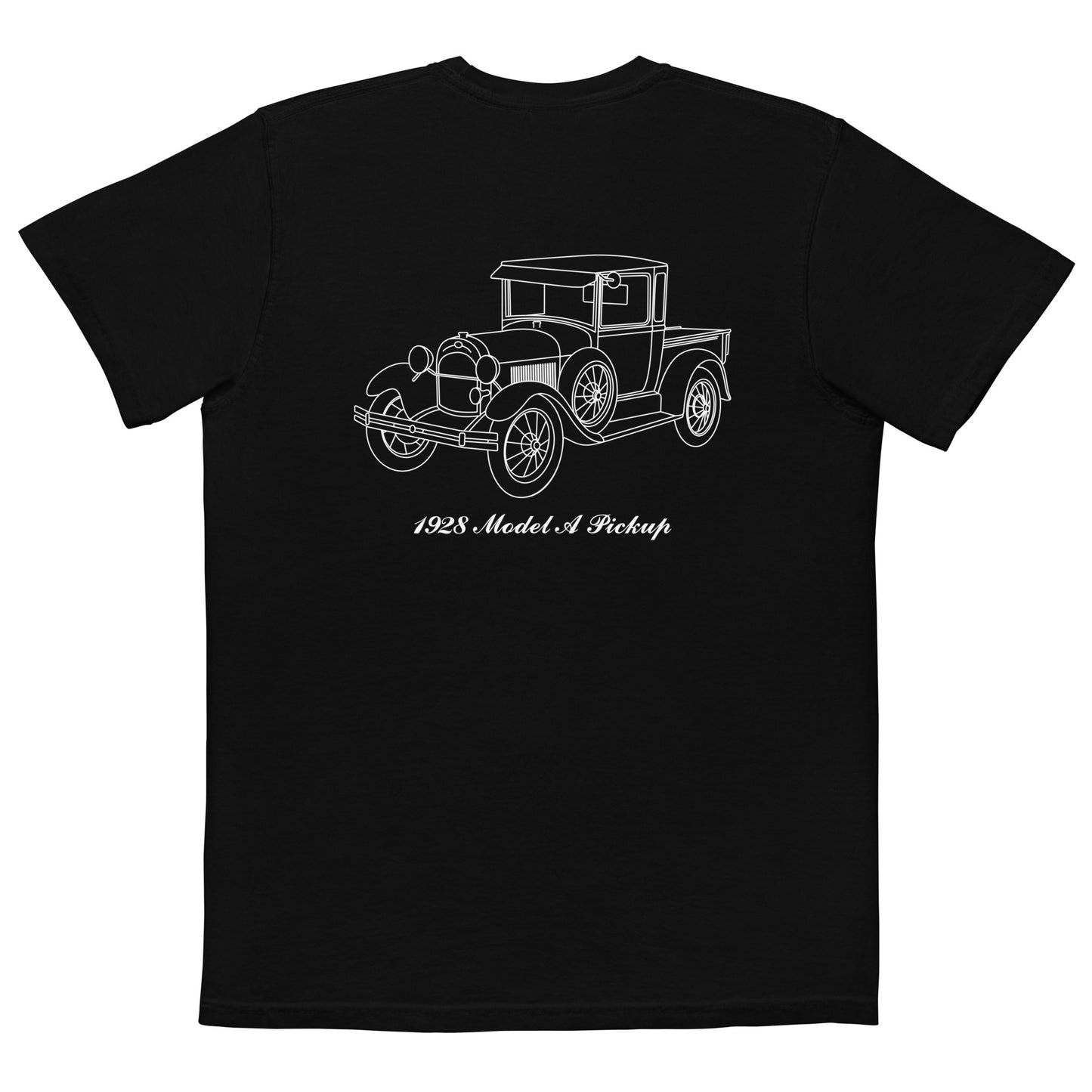 1928 Pickup Black Pocket T-Shirt