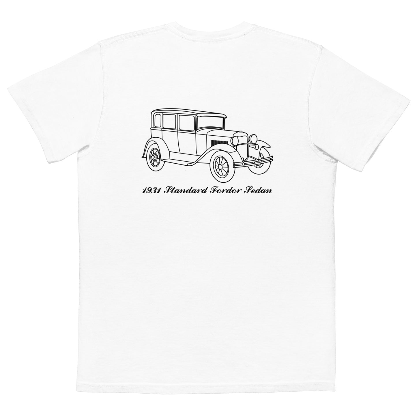 1931 Standard Fordor Sedan White Pocket T-Shirt
