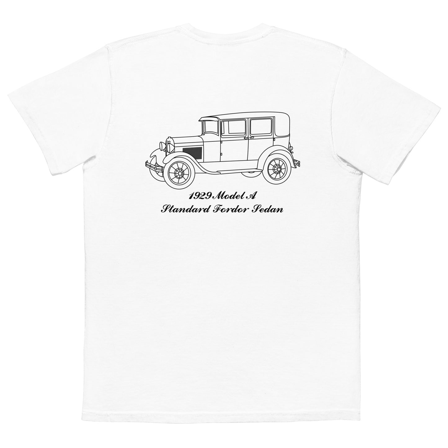 1929 Standard Fordor Sedan (2-Window) White Pocket T-Shirt