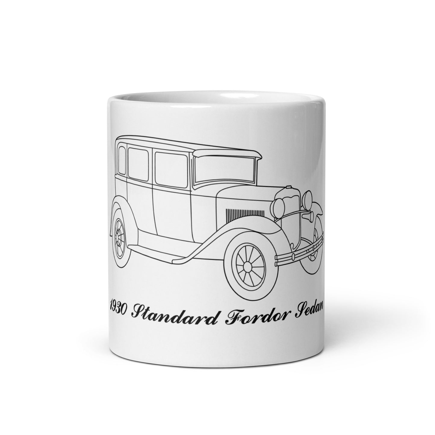 1930 Standard Fordor Sedan White Mug