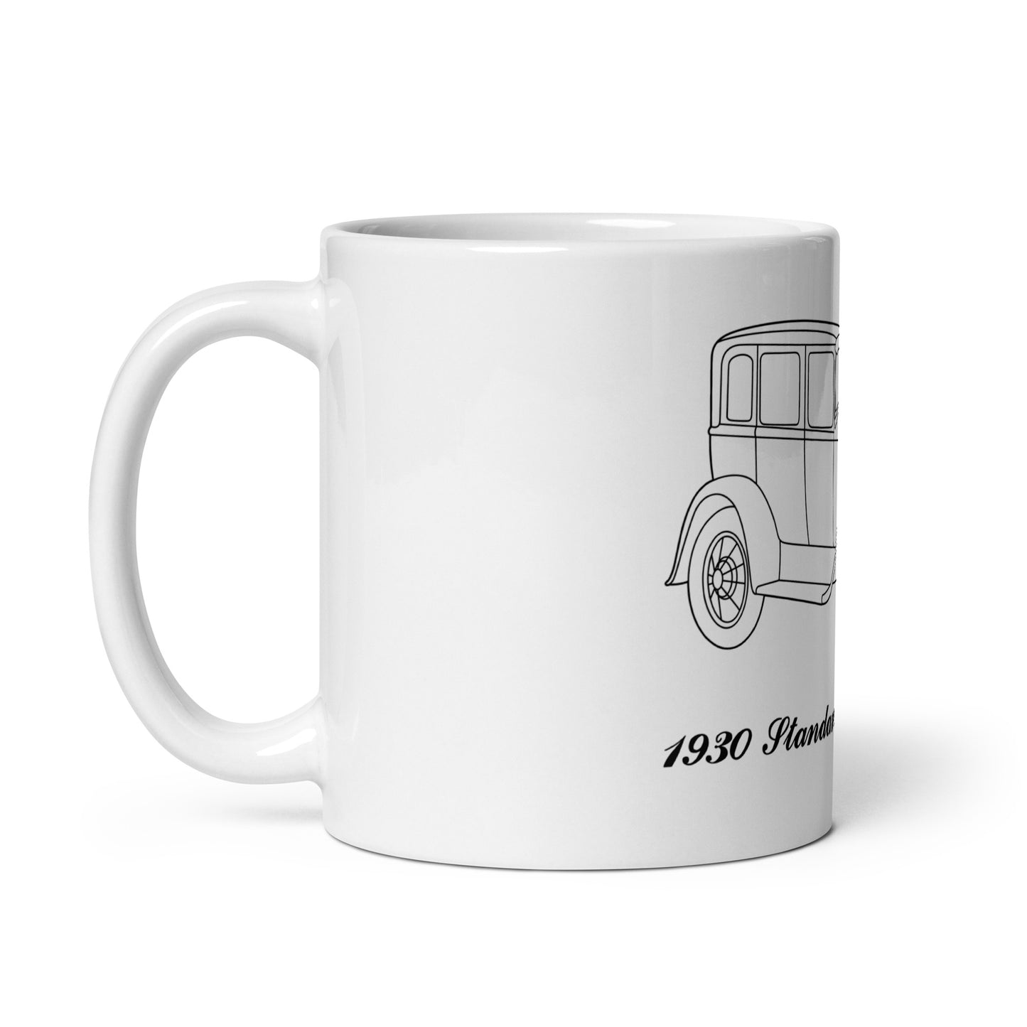 1930 Standard Fordor Sedan White Mug