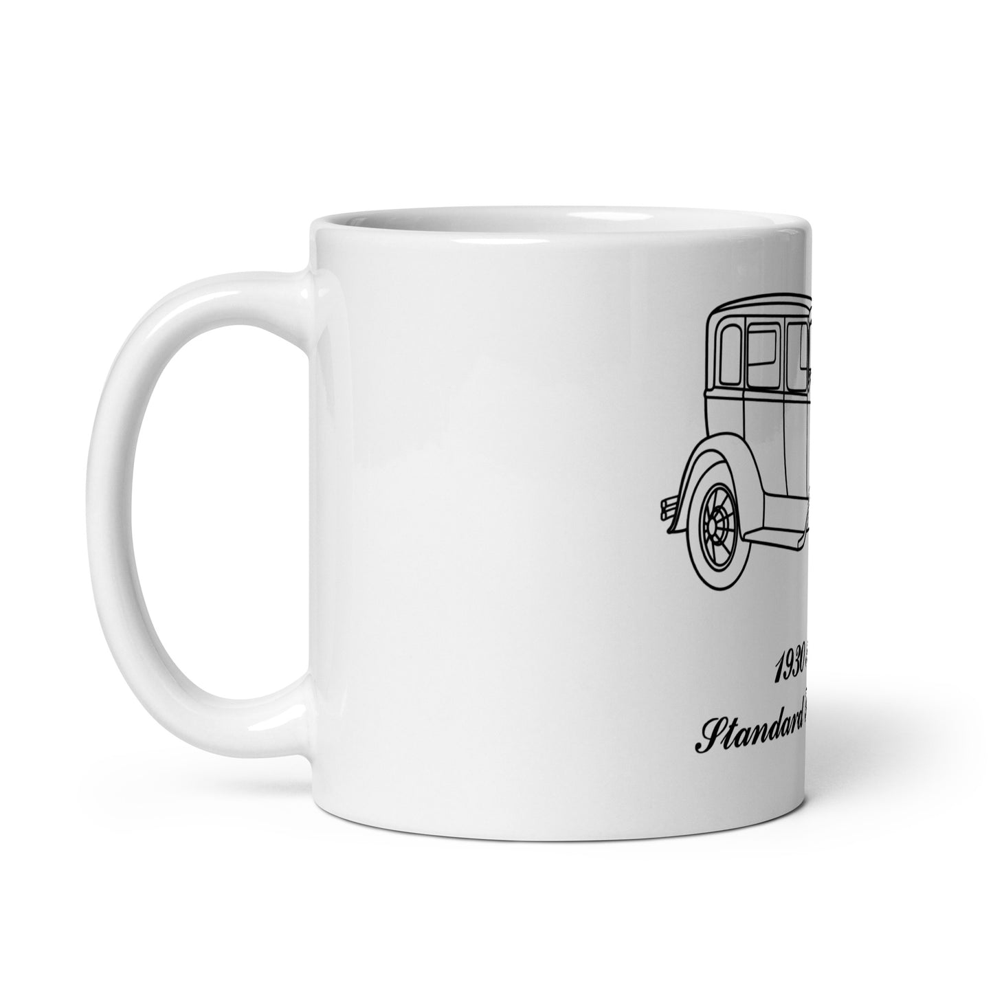 1930 Standard Fordor Sedan White Mug