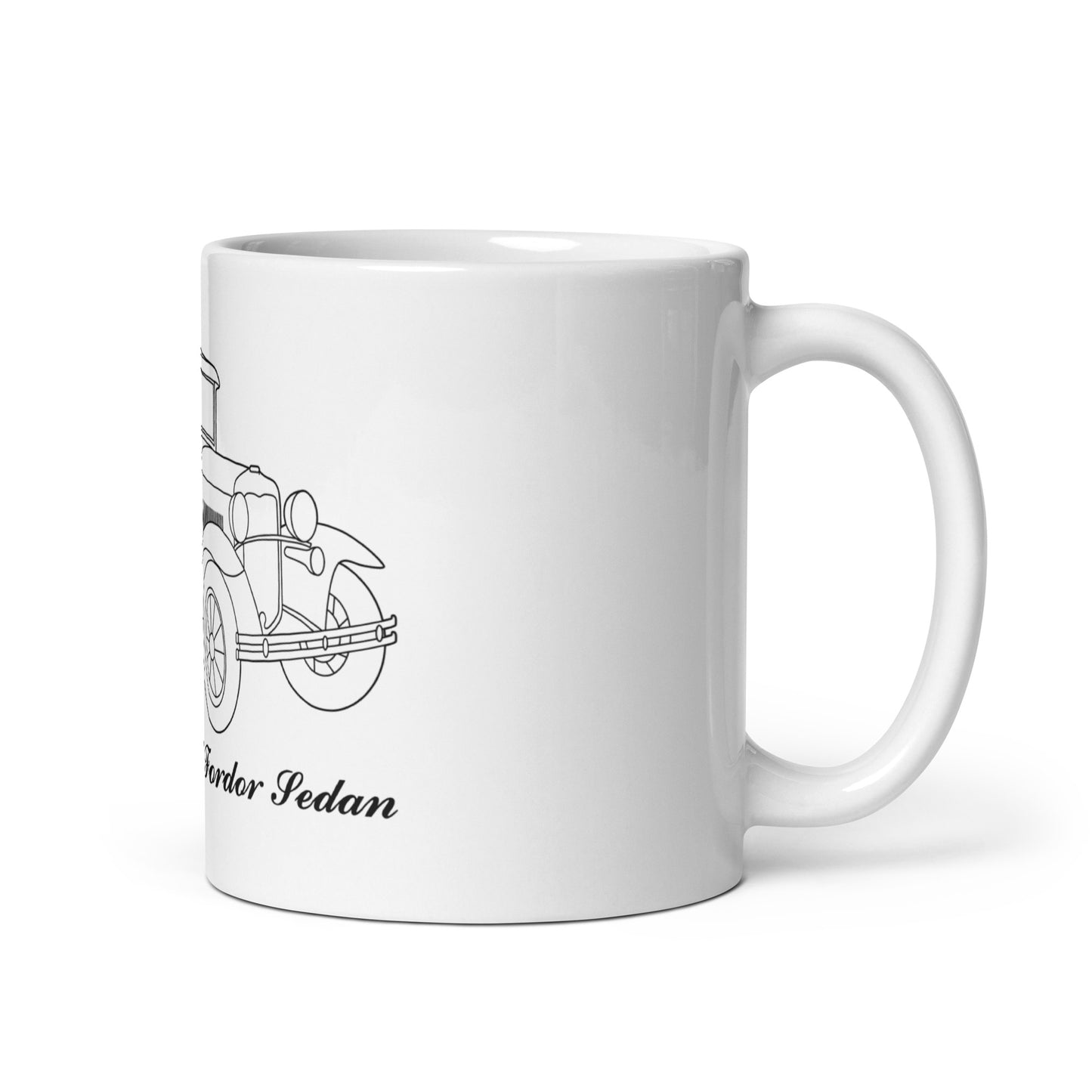 1930 Standard Fordor Sedan White Mug