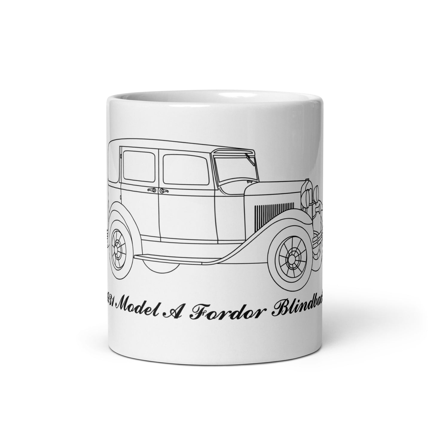 1931 Standard Fordor Sedan Blindback White Mug