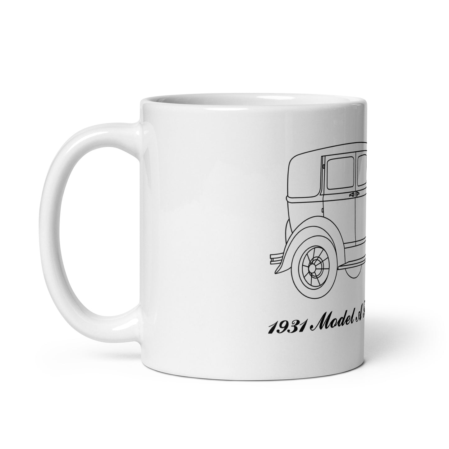 1931 Standard Fordor Sedan Blindback White Mug