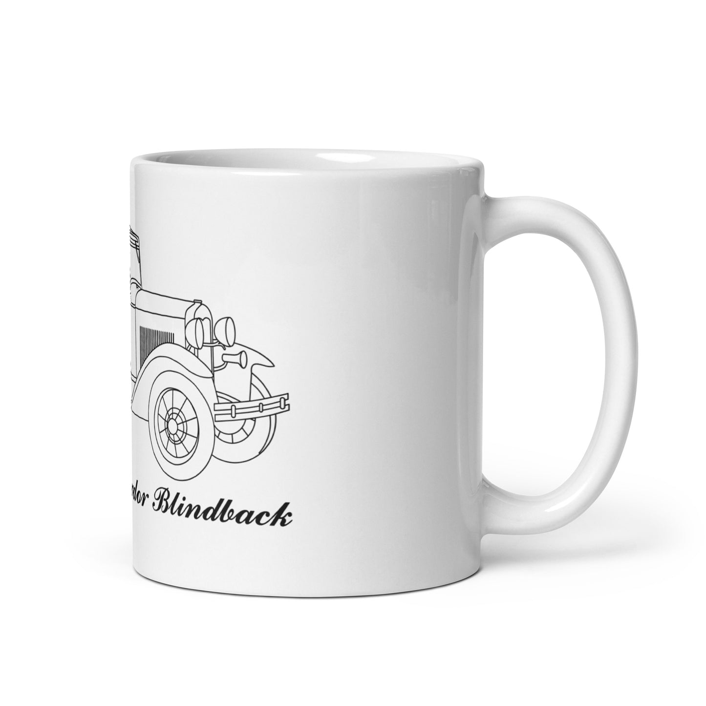 1931 Standard Fordor Sedan Blindback White Mug