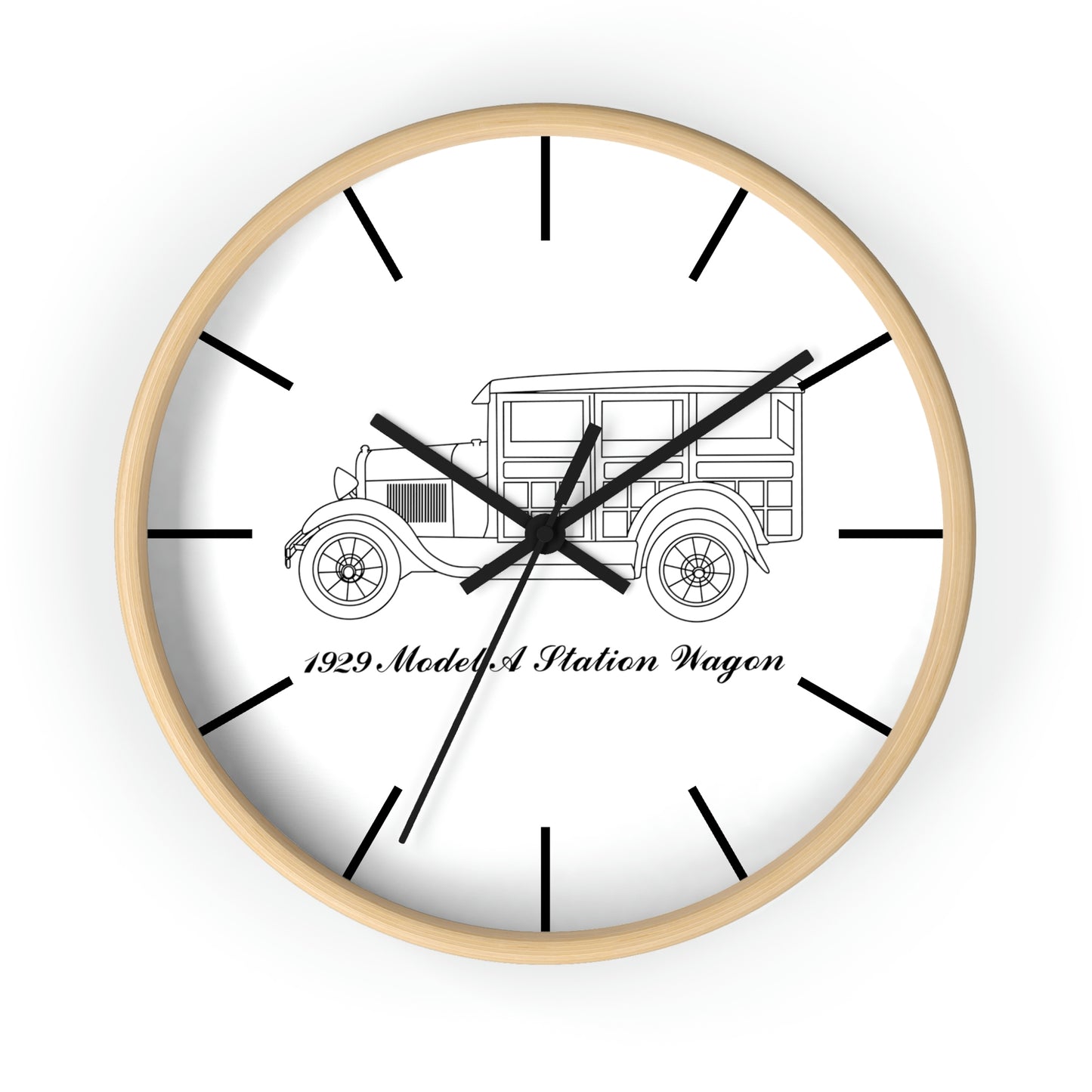 1929 Station Wagon Wall Clock