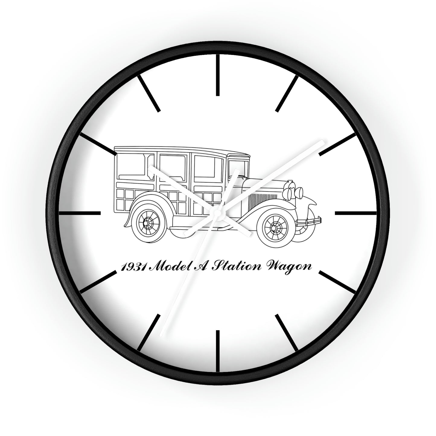 1931 Station Wagon Wall Clock