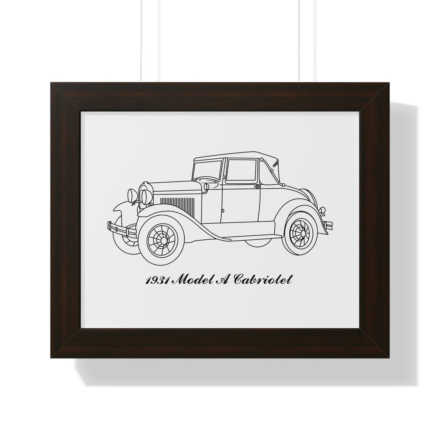 1931 Cabriolet Framed Drawing