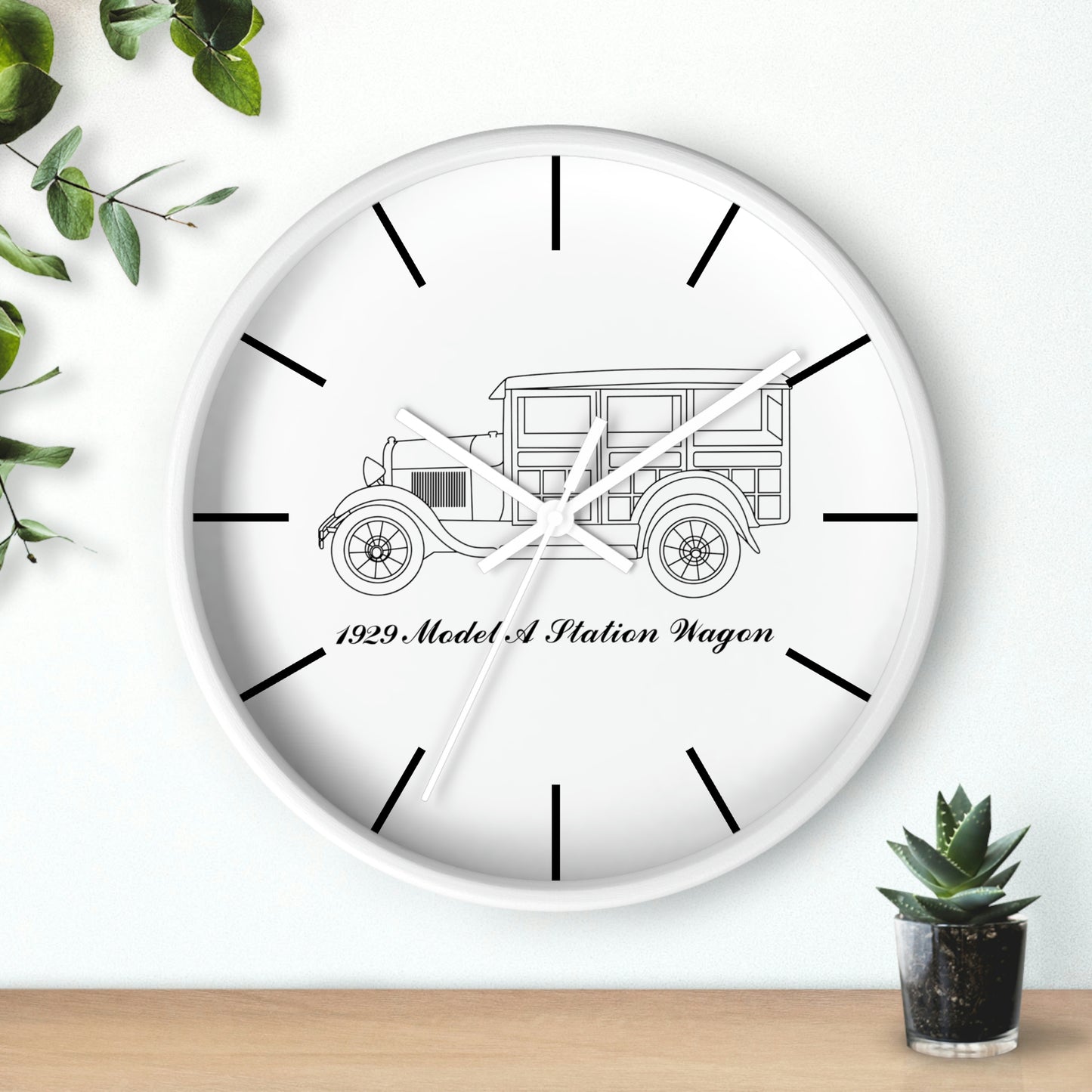 1929 Station Wagon Wall Clock