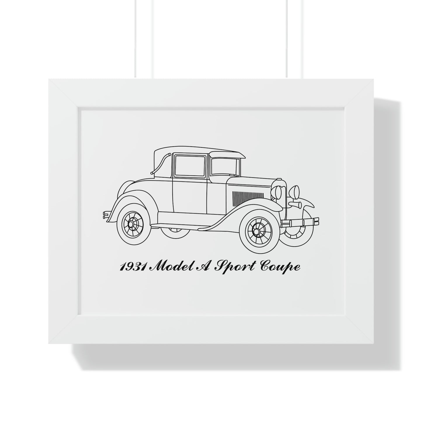 1931 Sport Coupe Framed Drawing