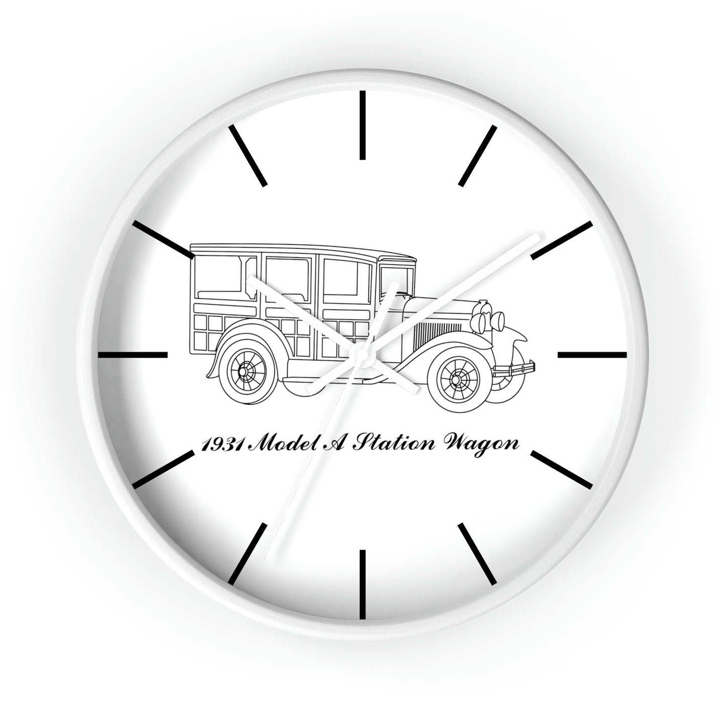 1931 Station Wagon Wall Clock