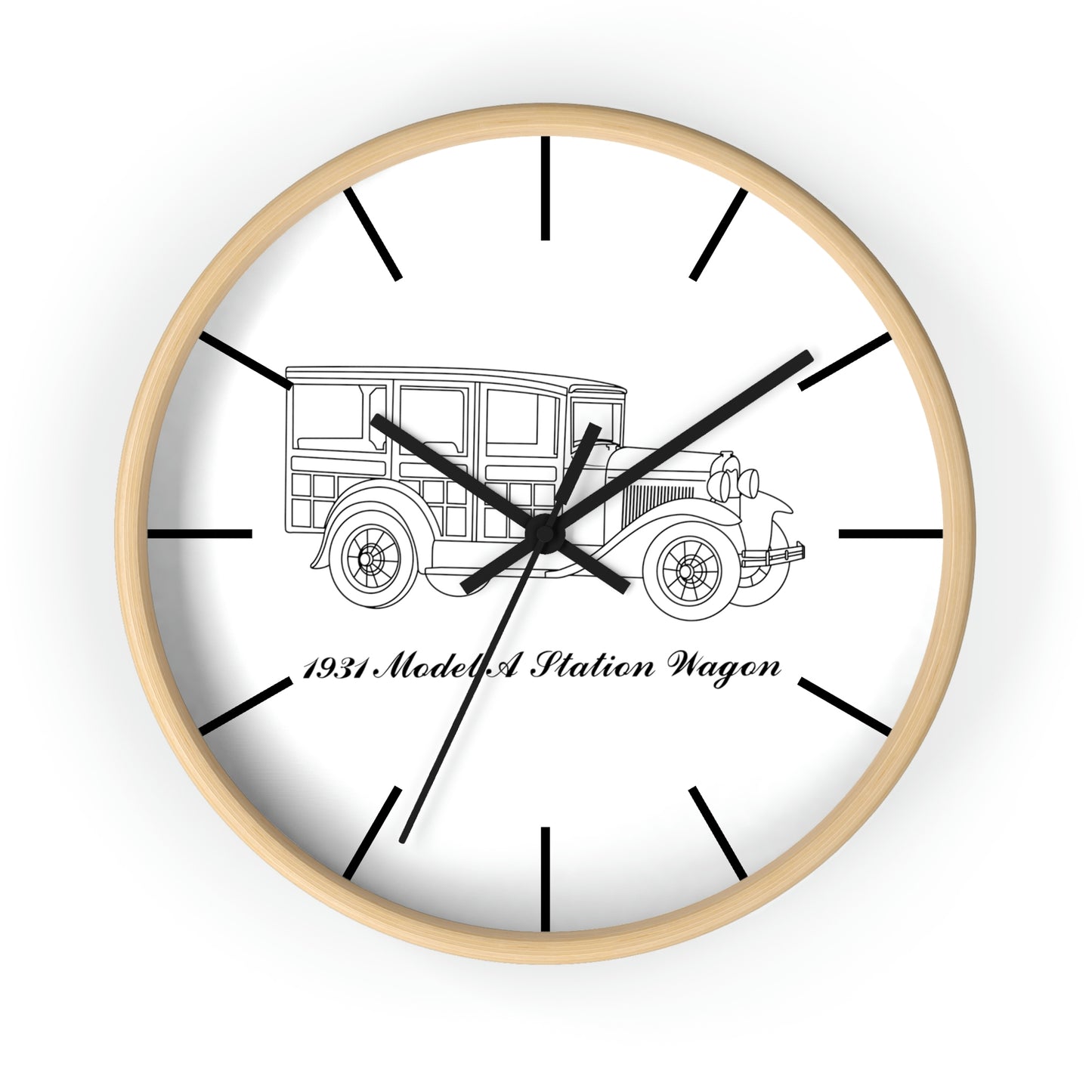 1931 Station Wagon Wall Clock