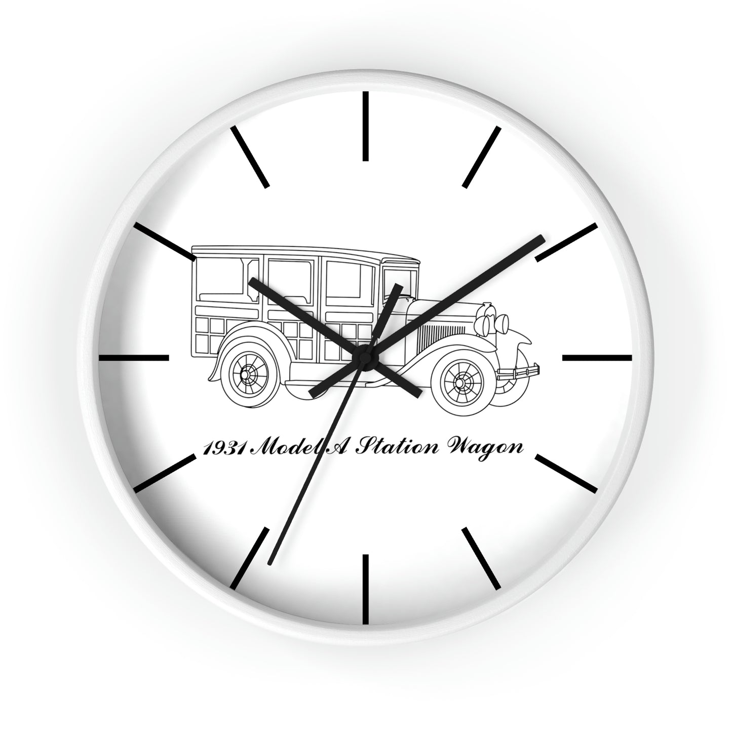 1931 Station Wagon Wall Clock