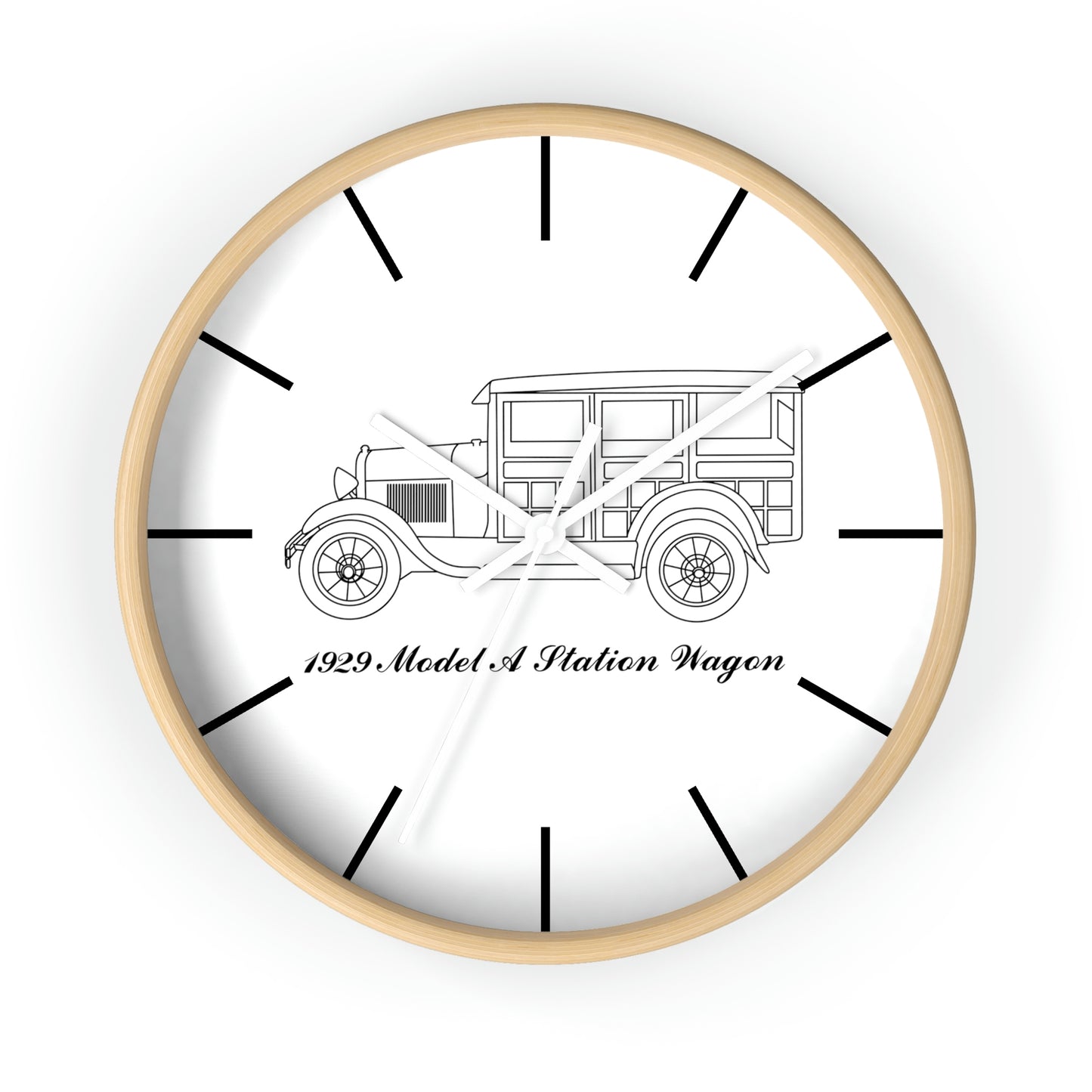 1929 Station Wagon Wall Clock