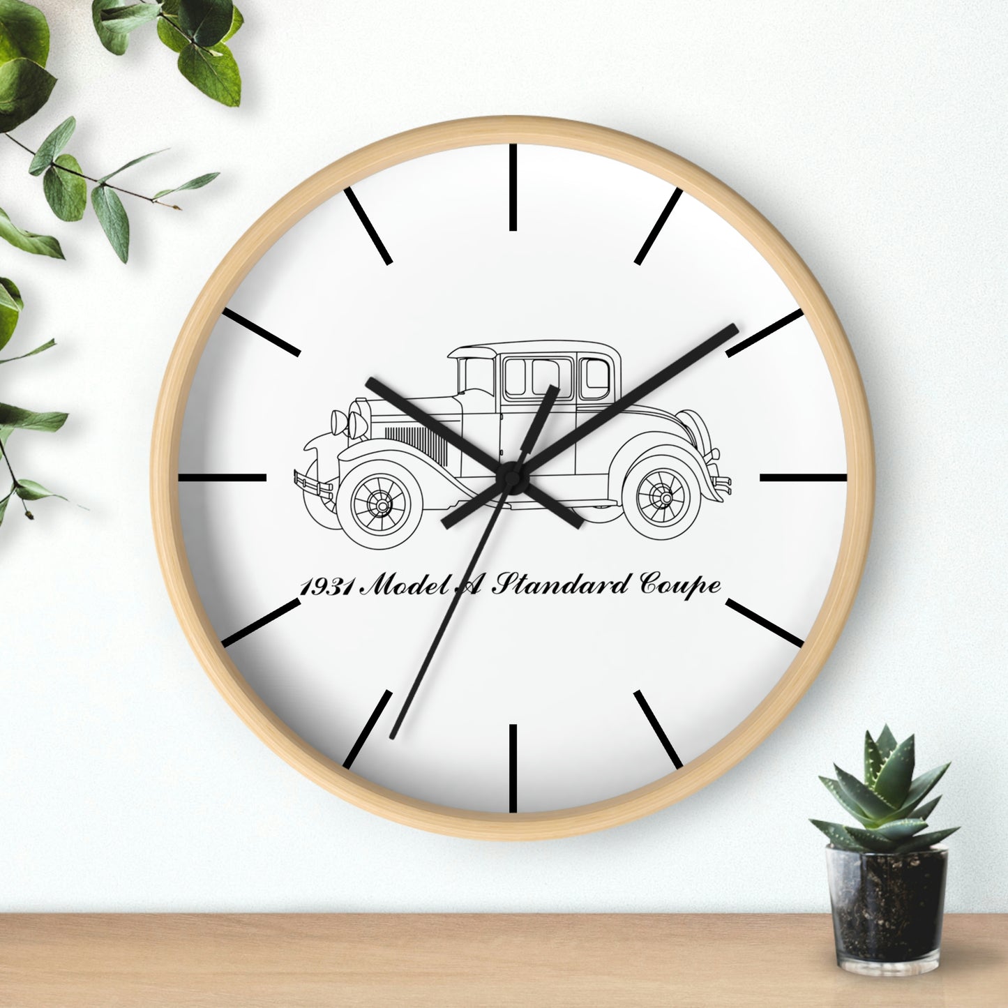 1931 Standard Coupe Wall Clock
