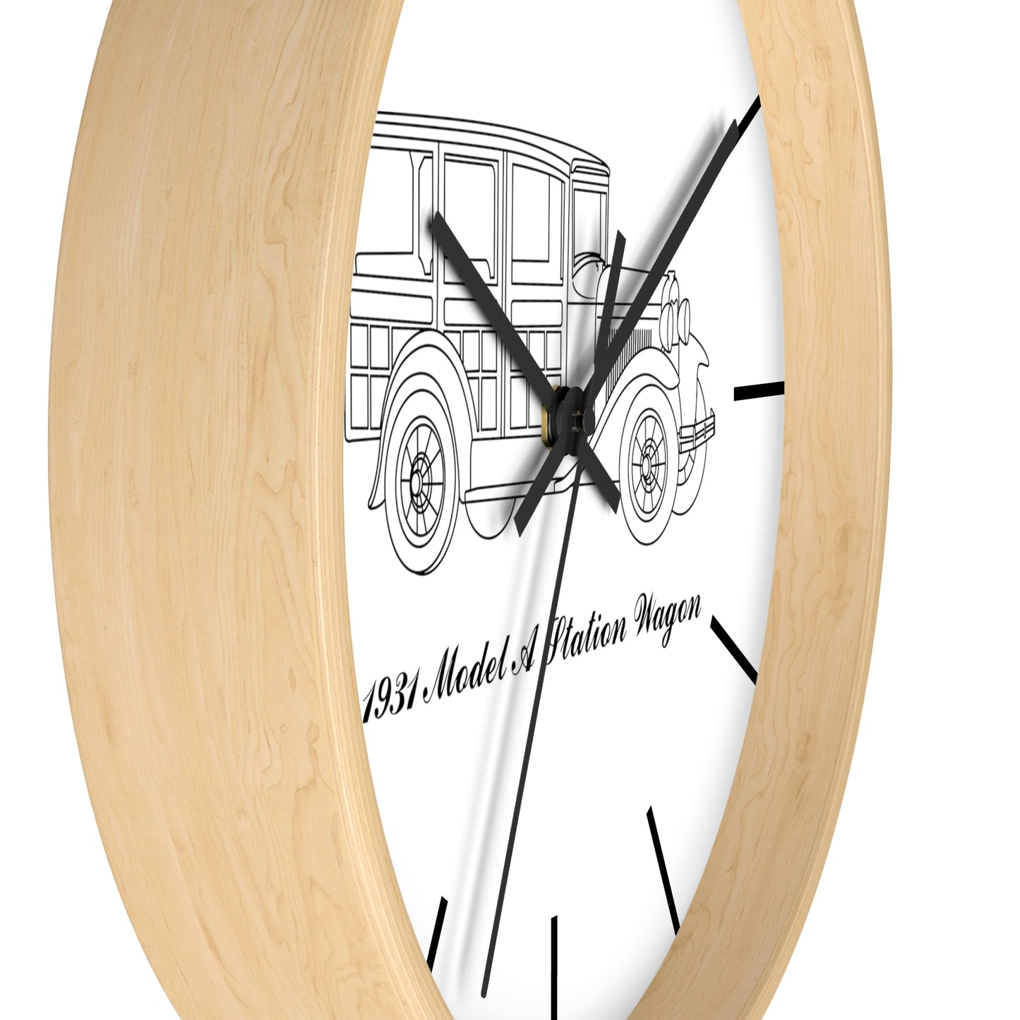 1931 Station Wagon Wall Clock