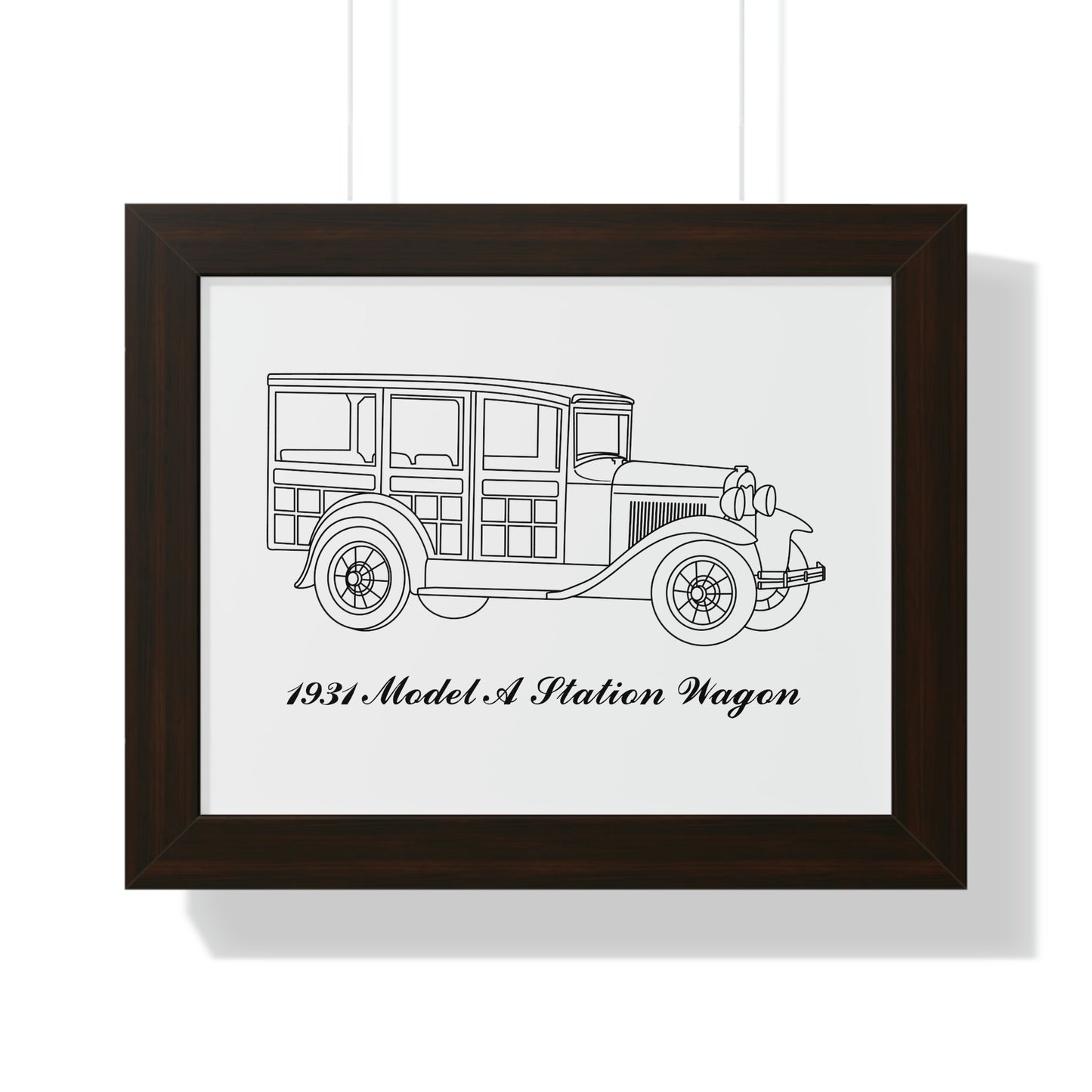 1931 Station Wagon Framed Drawing