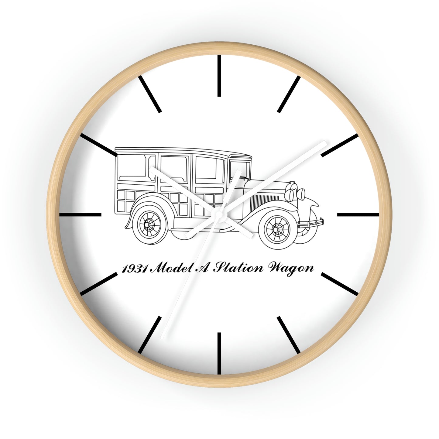 1931 Station Wagon Wall Clock