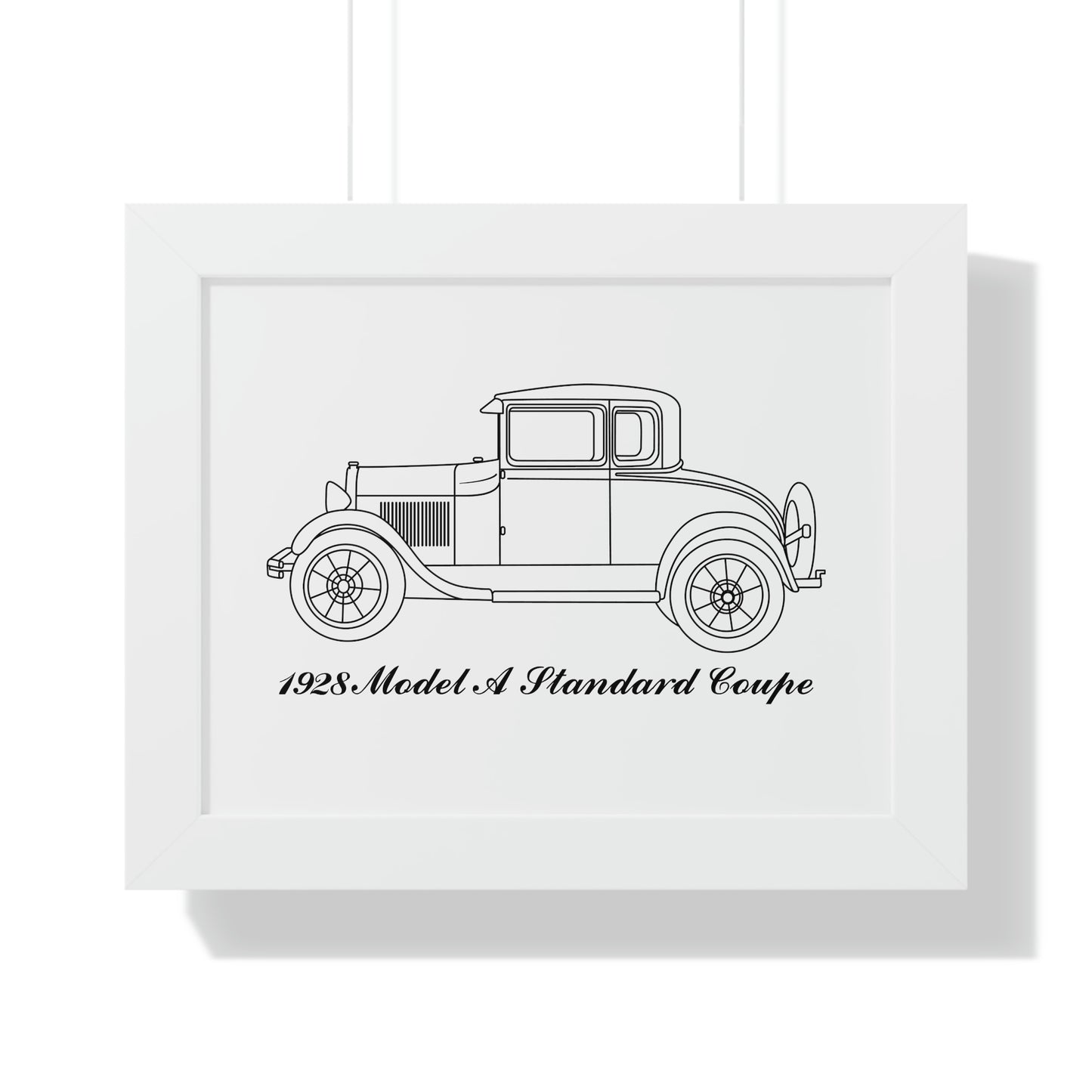 1928 Standard Coupe Framed Drawing