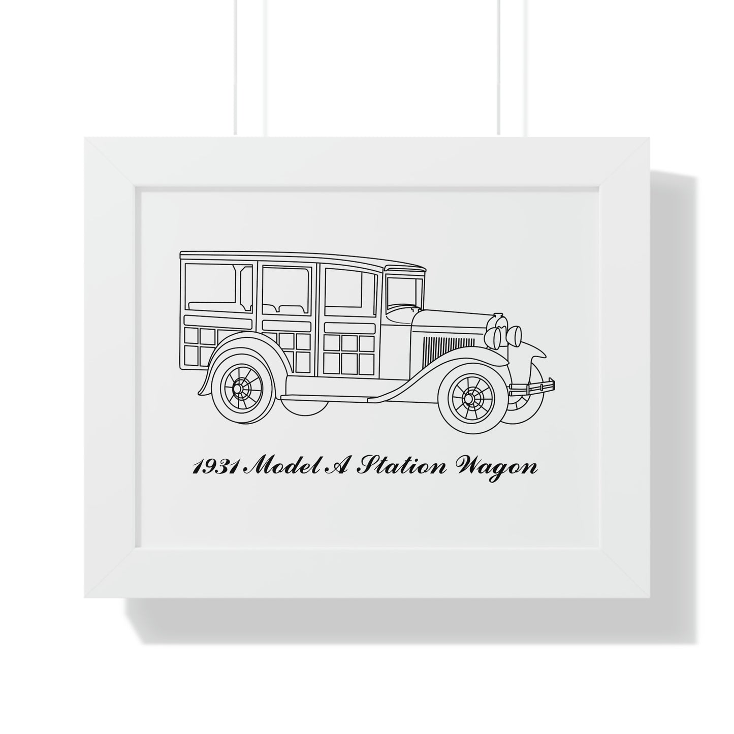 1931 Station Wagon Framed Drawing