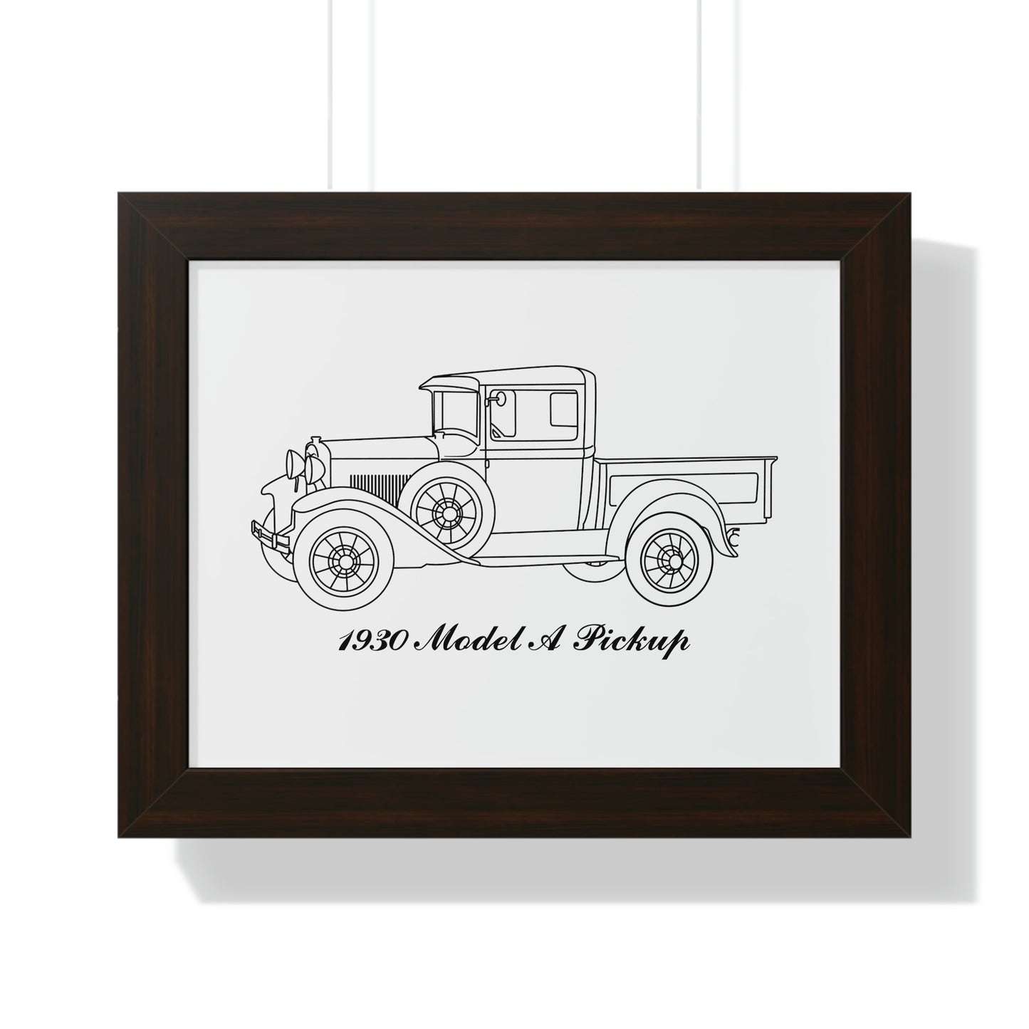 1930 Pickup Framed Drawing
