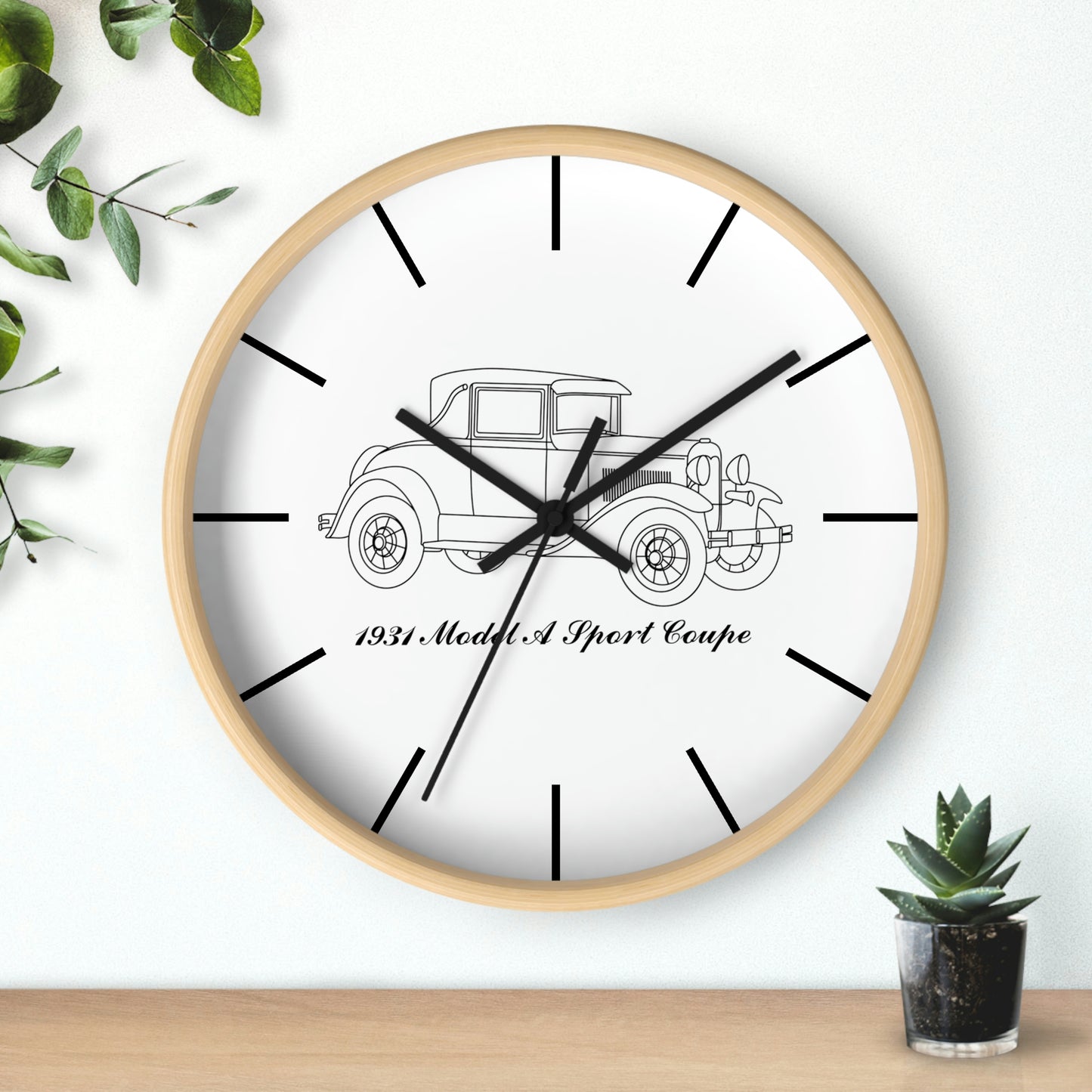 1931 Sport Coupe Wall Clock