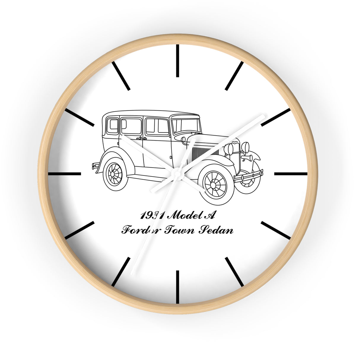 1931 Fordor Town Sedan Wall Clock