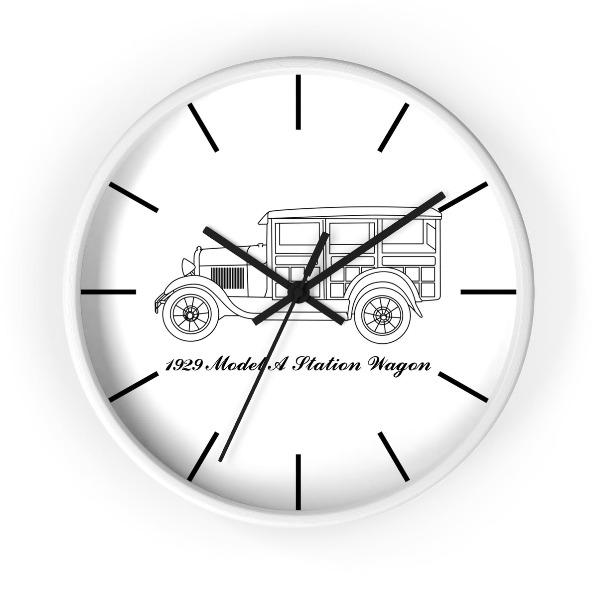 1929 Station Wagon Wall Clock