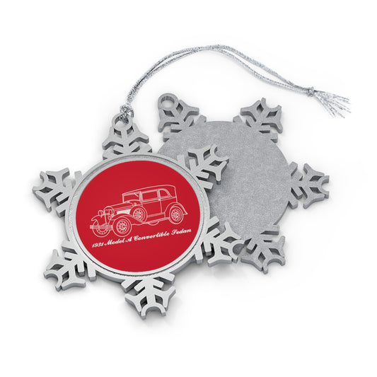 1931 Convertible Sedan Snowflake Ornament
