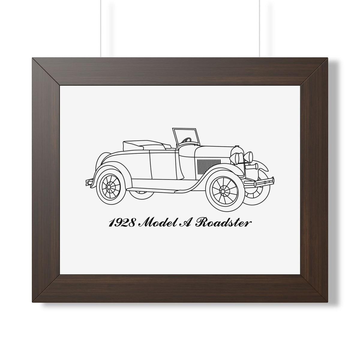 1928 Roadster Framed Drawing