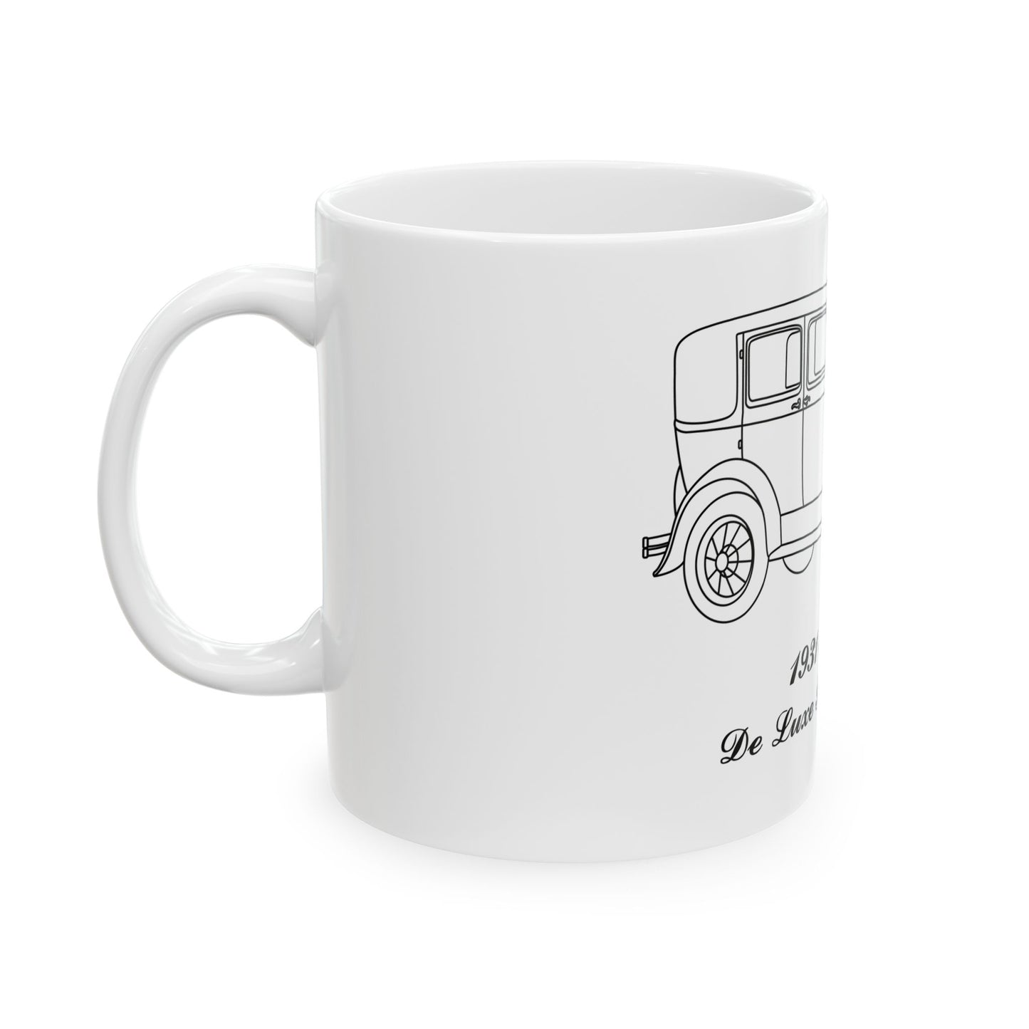 1931 De Luxe Fordor Sedan White Mug