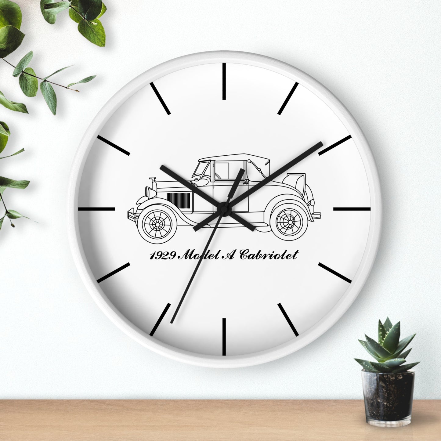 1929 Cabriolet Wall Clock