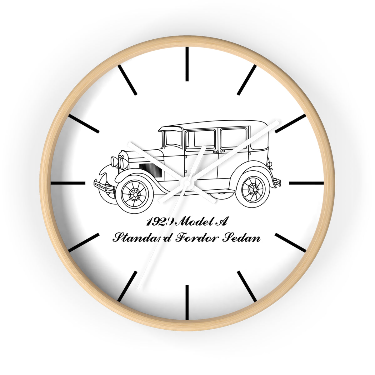 1929 Standard Fordor Sedan (2-Window) Wall Clock
