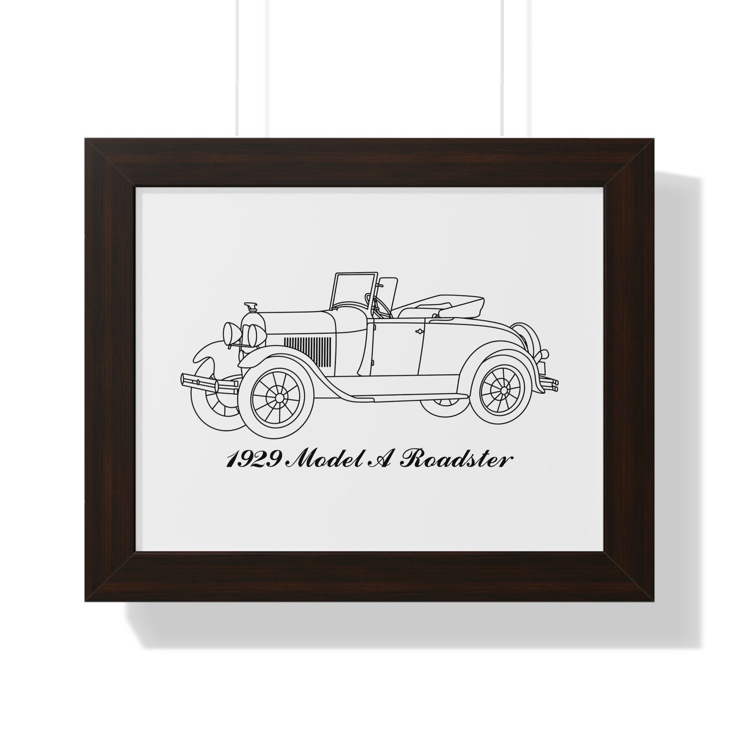 1929 Roadster Framed Drawing