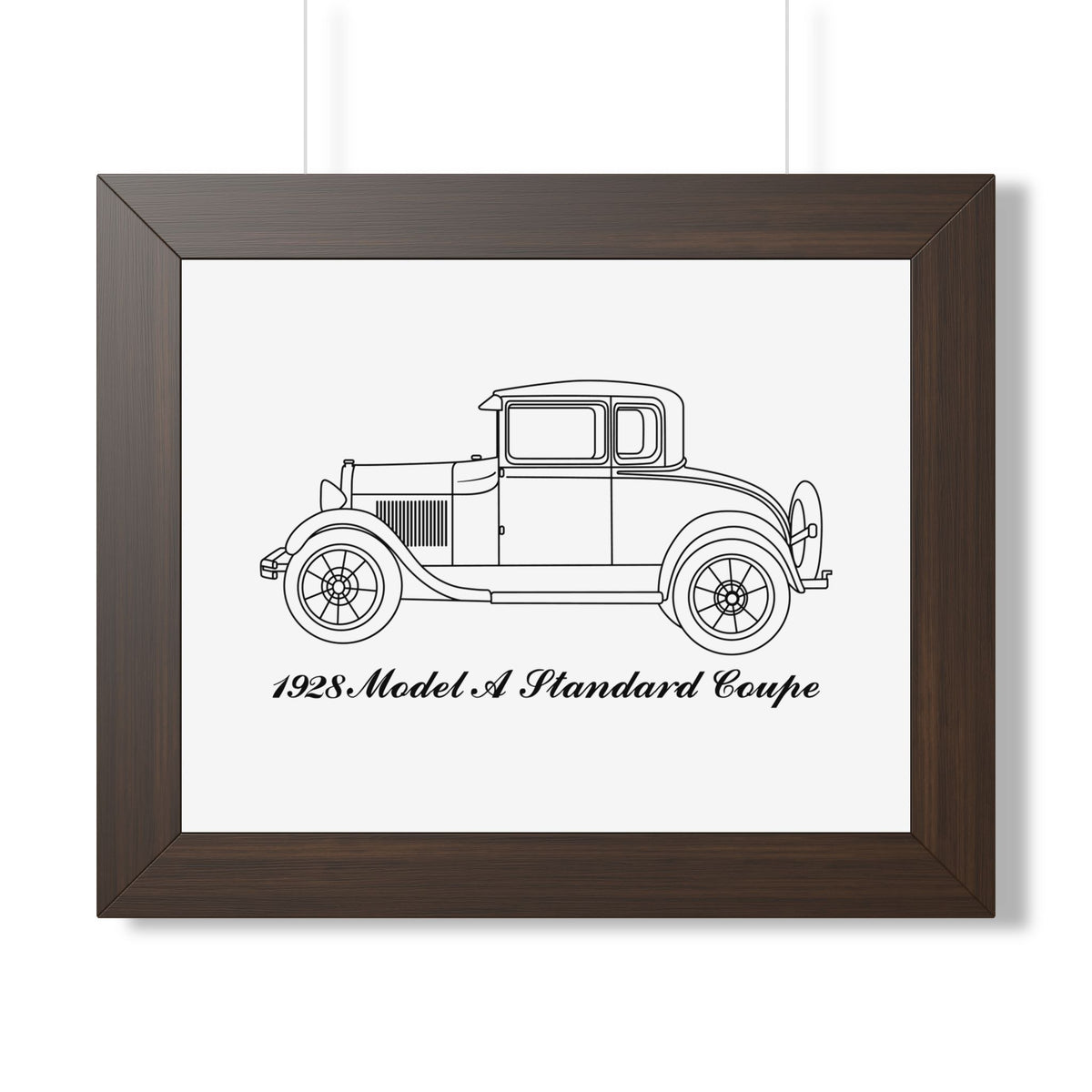1928 Standard Coupe Framed Drawing