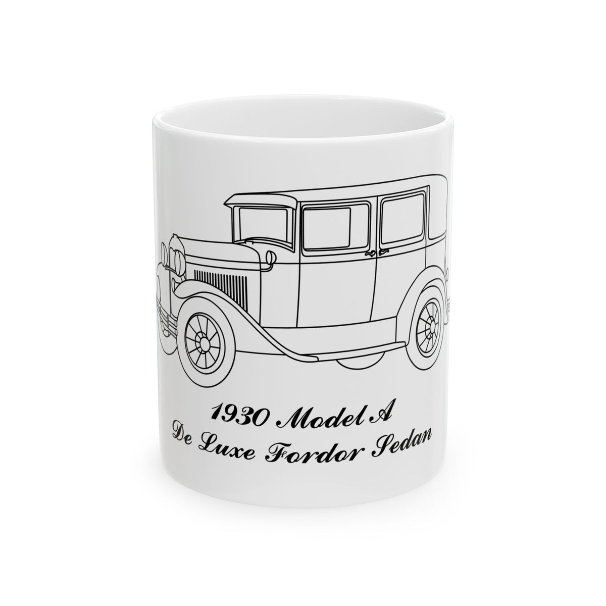 1930 De Luxe Fordor Sedan White Mug