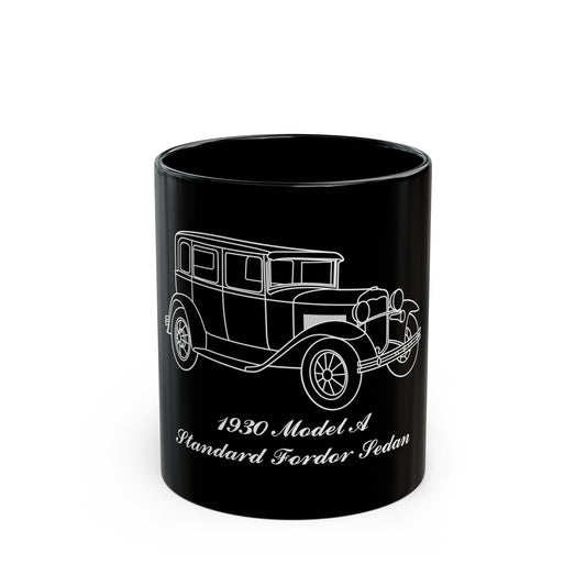 1930 Standard Fordor Sedan Black Mug